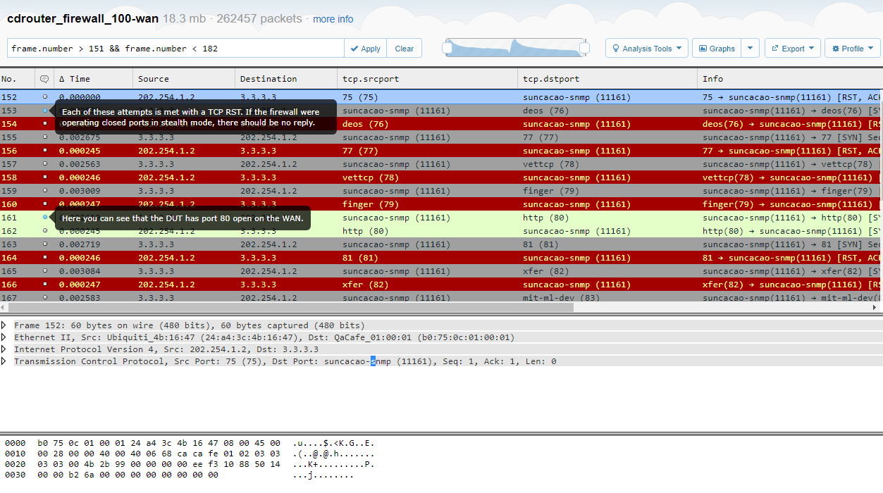 nmap cloudshark capture